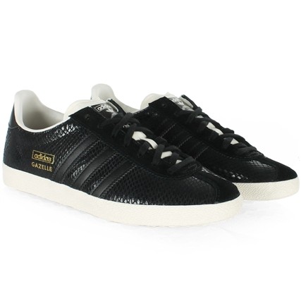 baskets femme adidas gazelle og serpent noir